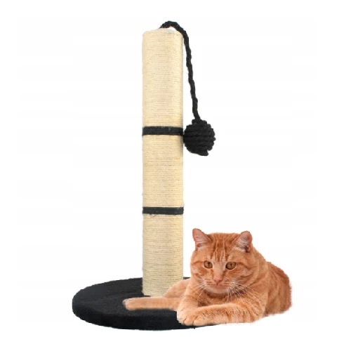 Malatec macska kaparófa 45 cm játéklabdával - bézs