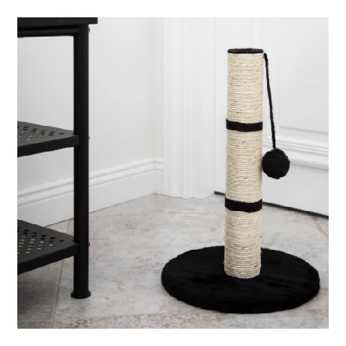 Malatec macska kaparófa 45 cm játéklabdával - bézs