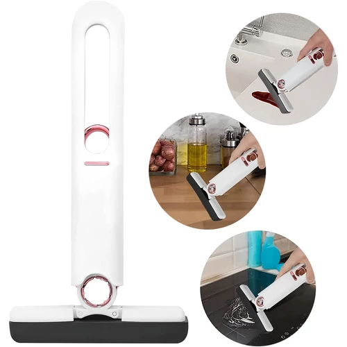 Mini-Mop hordozható mini felmosó automatikus víz kinyomó technológiával - fehér