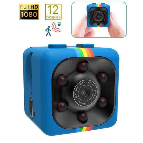 Cop Cam HD mini kamera mozgásérzékelővel és éjjellátóval - kék