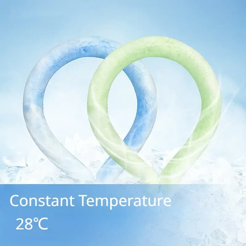 Nyári Hűsítő Nyakpánt 40 cm - kék/fehér (1243996002067)
