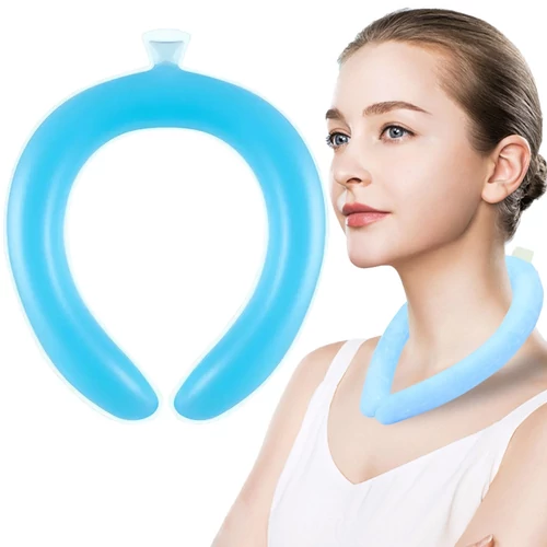 Nyári Hűsítő Nyakpánt 40 cm - kék/fehér (1243996002067)