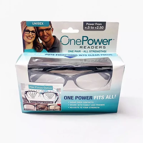 One Power többfunkciós olvasószemüveg Flex Focus Optic technológiával +0.5 - +2.5 - fekete