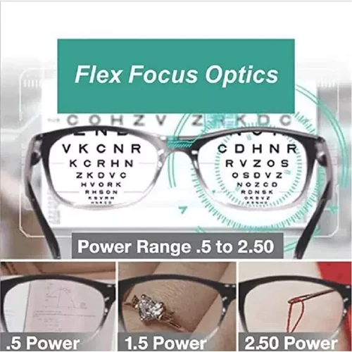 One Power többfunkciós olvasószemüveg Flex Focus Optic technológiával +0.5 - +2.5 - fekete