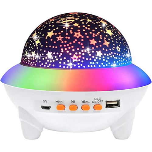 Csillag projektor Bluetooth hangszóró távirányítóval - Crystal Magic Ball Light
