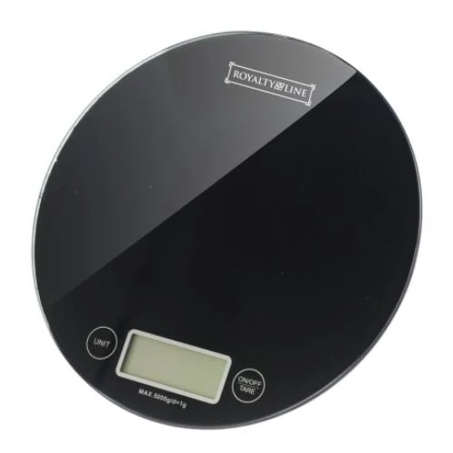 Royalty Line digitális konyhamérleg 5 kg terhelhetőséggel - fekete