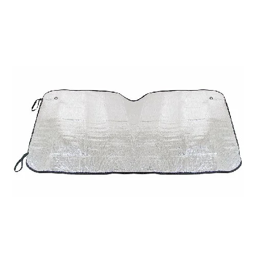 Tapadókorongos napfényvédő szélvédőre 130 x 60 cm - szürke (MS-424)