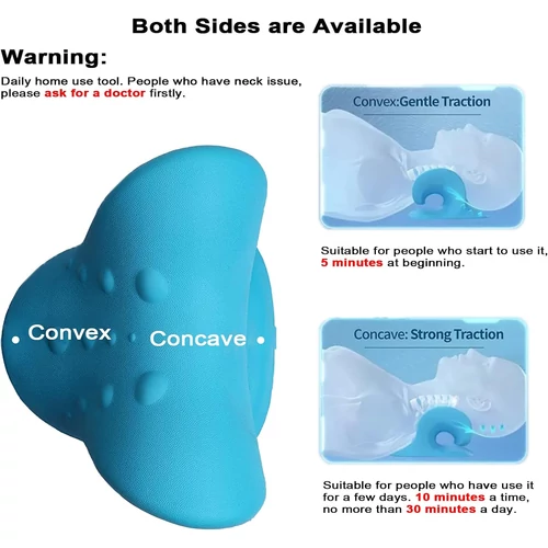 Shoulder Relax ergonomikus nyak- és vállrelaxáló nyaktámasztó párna - kék