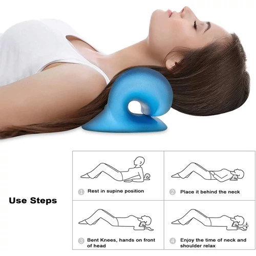 Shoulder Relax ergonomikus nyak- és vállrelaxáló nyaktámasztó párna - kék