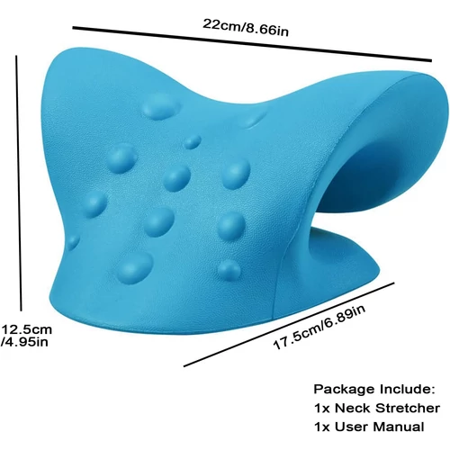 Shoulder Relax ergonomikus nyak- és vállrelaxáló nyaktámasztó párna - kék