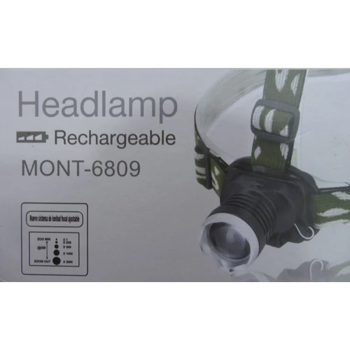 Cree LED fejlámpa beépített akkumulátorral zoom funkcióval - BL-6809
