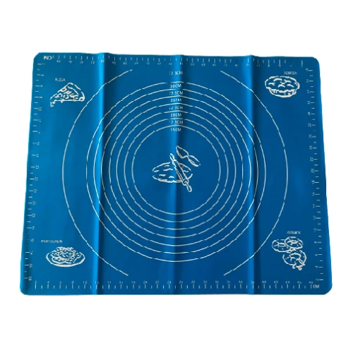 Szilikon nyújtólap 50x40 cm, 2 db - kék és narancssárga (ms488)