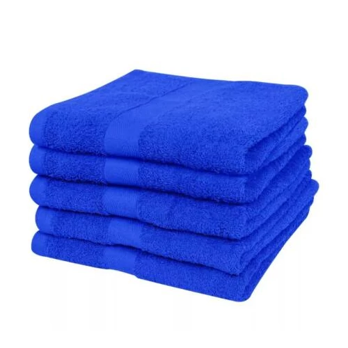 5 db 70x140 cm pamut törölköző - 400g/m² - Királykék