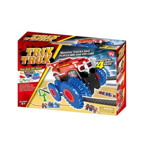 Trix Trux Monster Trucks trükkös autópálya két autóval