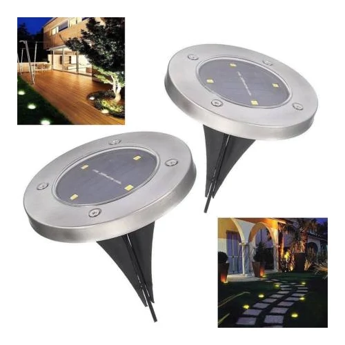 Solar Disk multifunkcionális LED lámpa szett 4 darabos - szürke