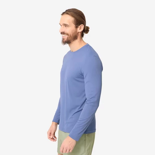 Férfi UV-szűrős póló hosszú ujjú - kék (XL)