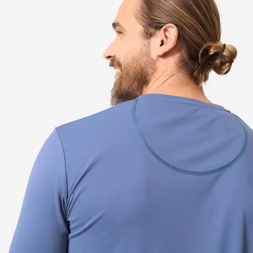 Férfi UV-szűrős póló hosszú ujjú - kék (XL)