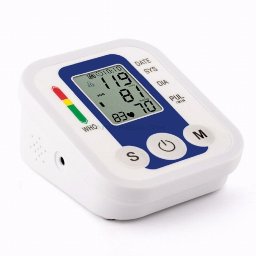 Felkaros digitális vérnyomásmérő WHO skálával. MS-230