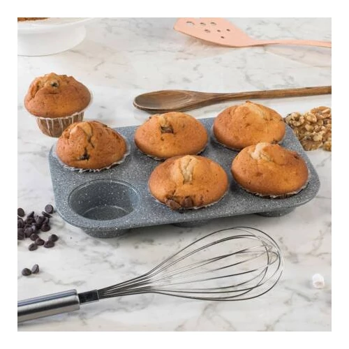 Zurrichberg 6 részes márványbevonatos muffin sütőforma